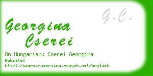 georgina cserei business card